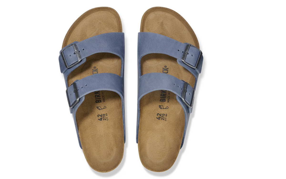 Birkenstock Arizona Oiled Leather Elemental Blue Sandals