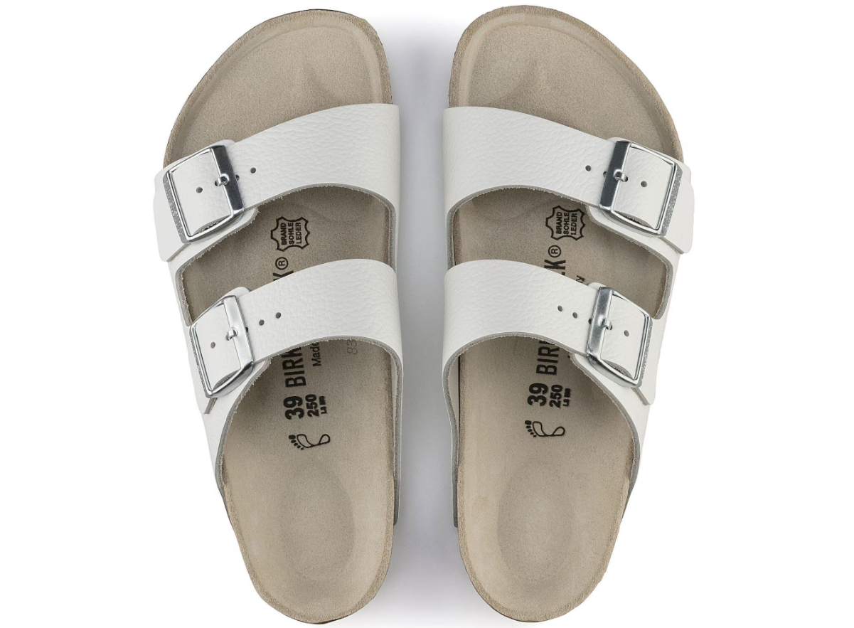 Birkenstock Arizona Natural Leather White