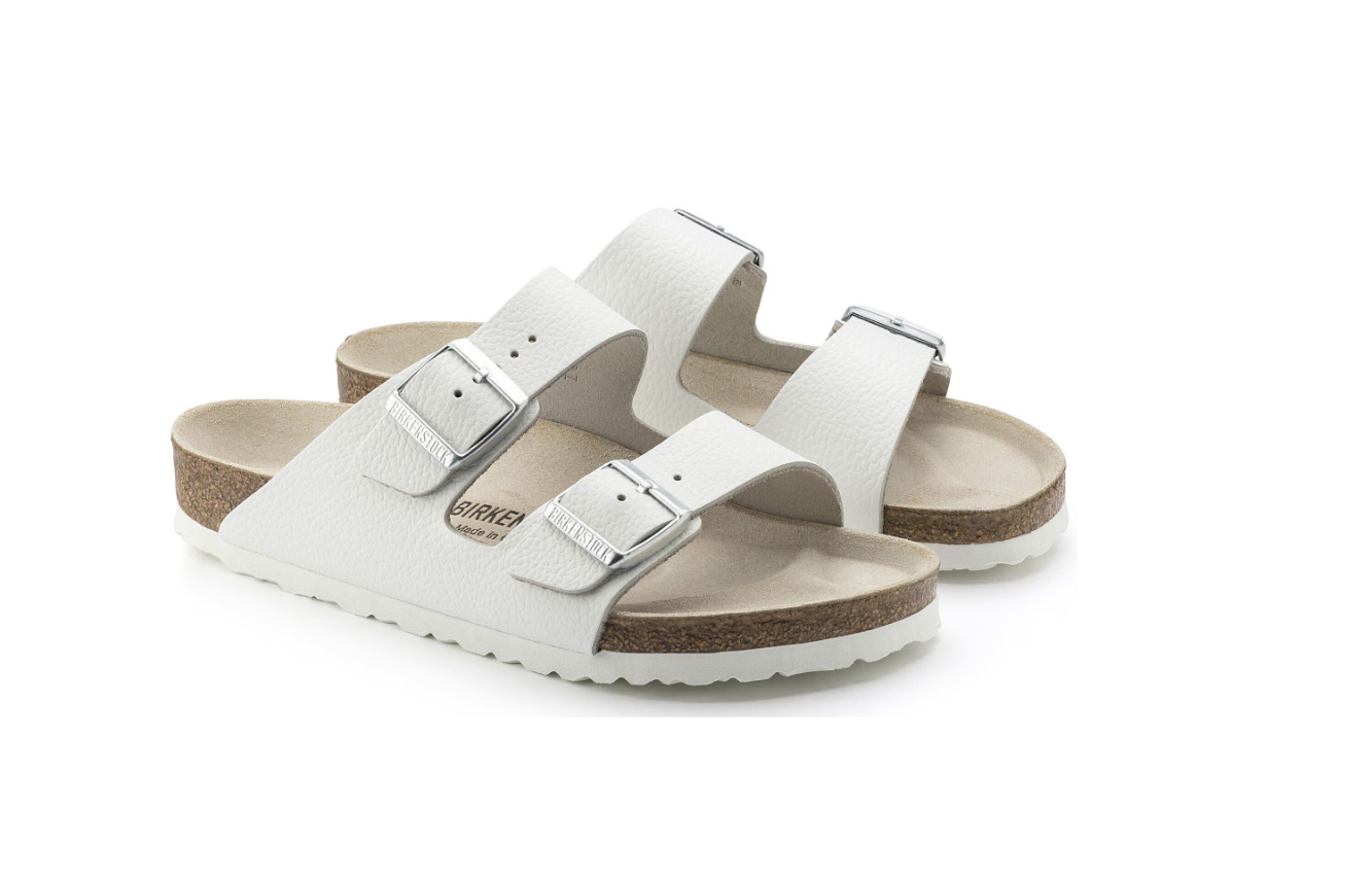 Birkenstock Arizona Natural Leather White