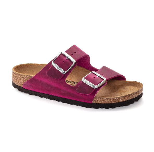 Birkenstock Arizona Oiled Leather Festival Fuchsia