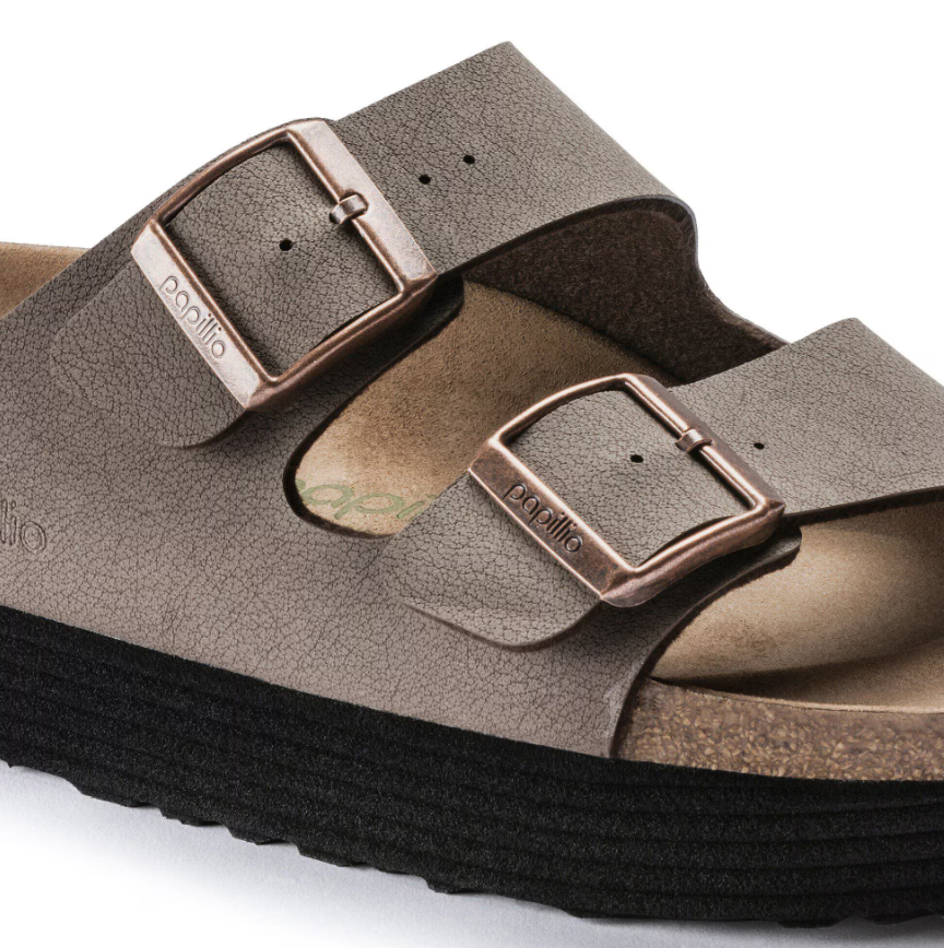 Birkenstock Arizona Flex Platform Vegan Birkibuc Mocha