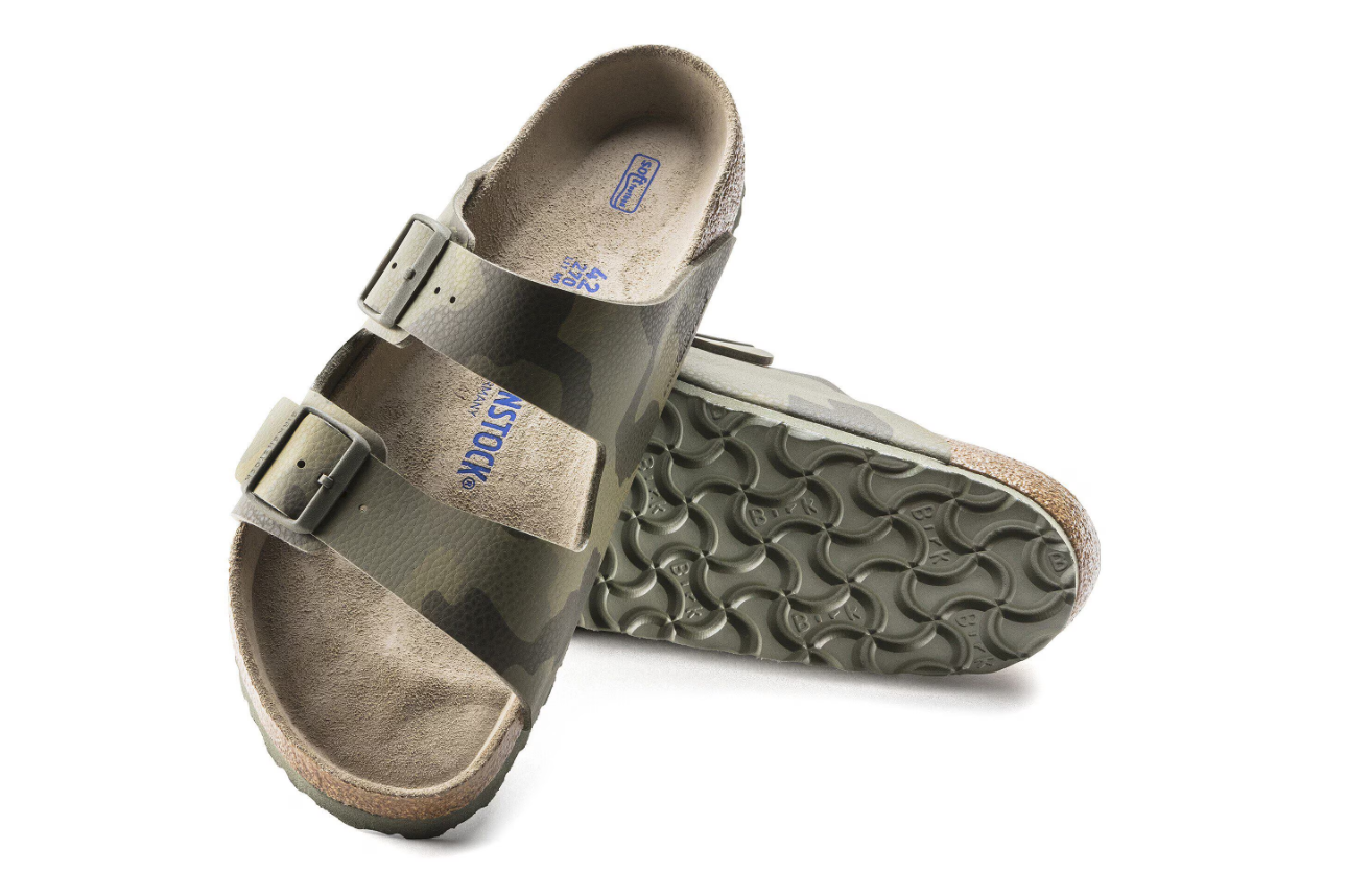 Birkenstock Arizona Soft Footbed Birko-Flor Desert Soil Camo Green