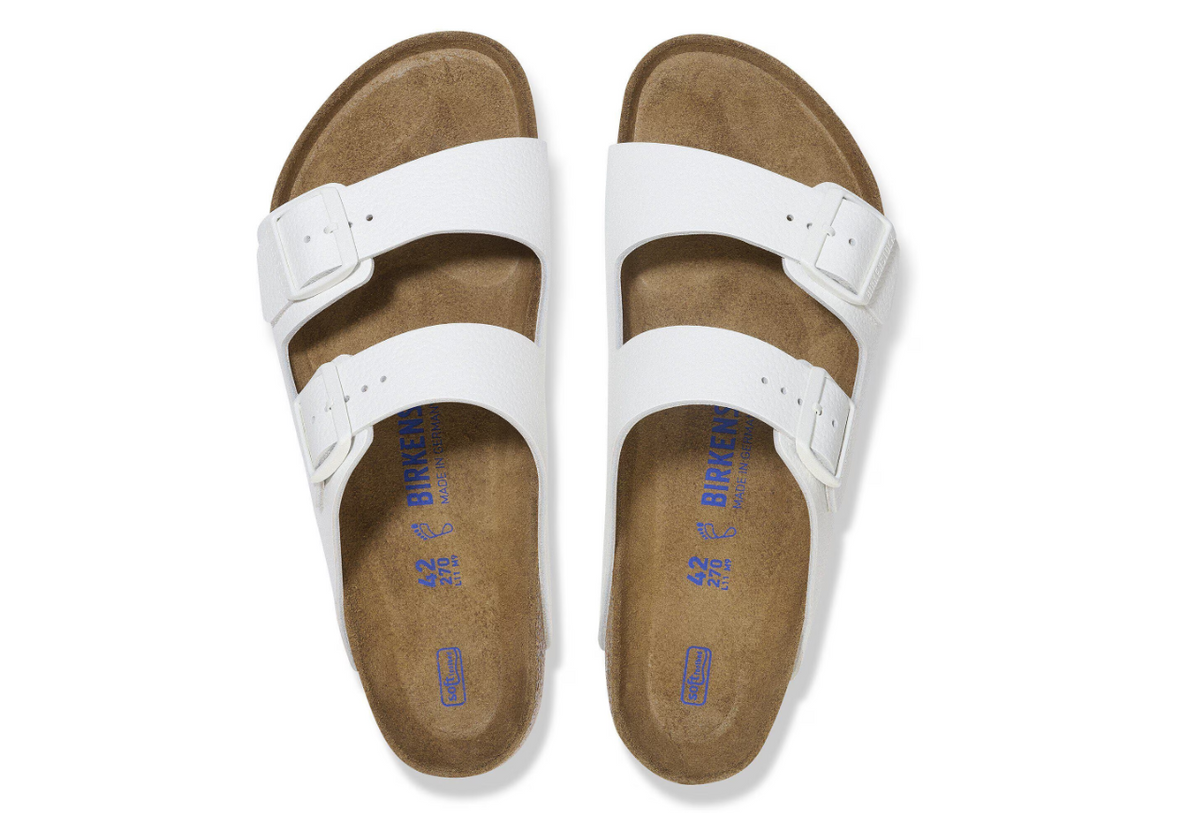Birkenstock Arizona Soft Footbed Natural Leather White