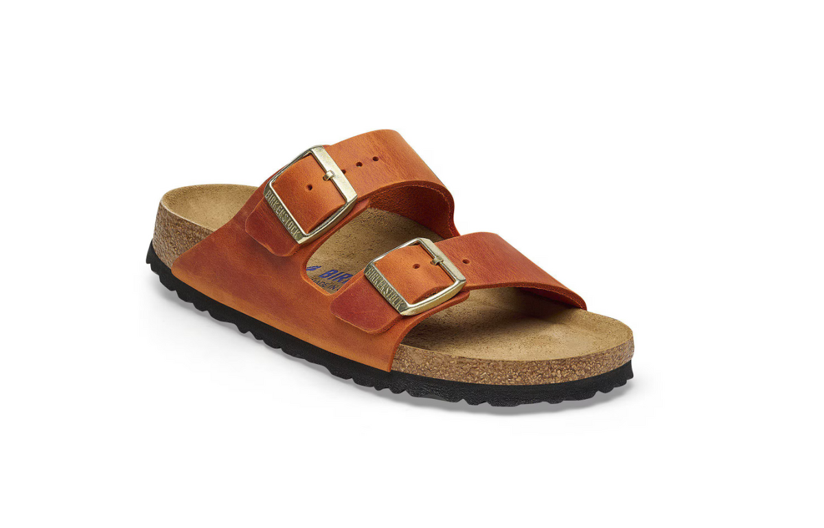 Birkenstock Arizona Soft Footbed Oiled Leather Burnt Orange