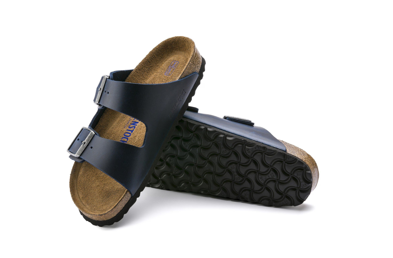 Birkenstock Arizona Soft Footbed Oiled Leather Blue