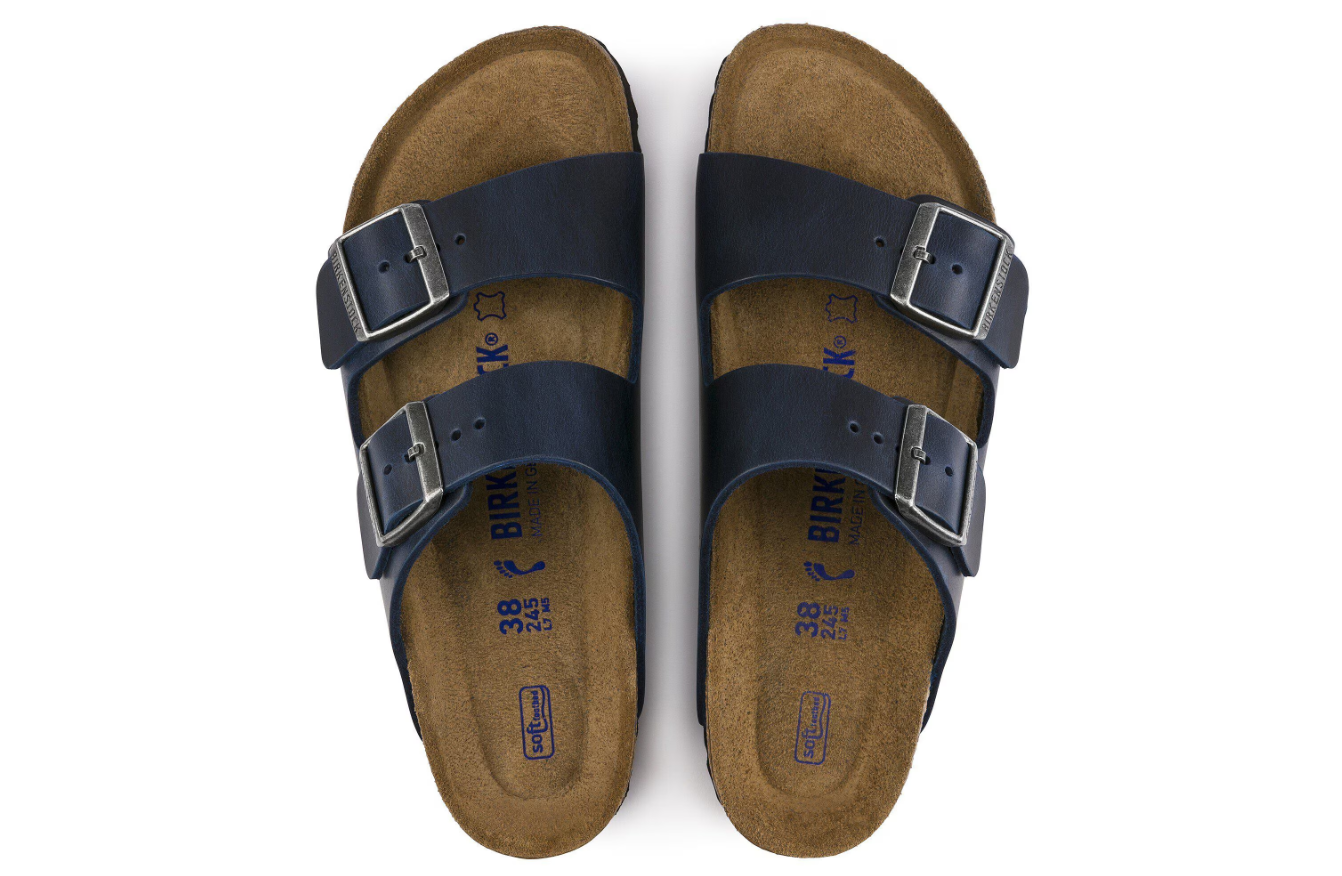 Birkenstock Arizona Soft Footbed Oiled Leather Blue