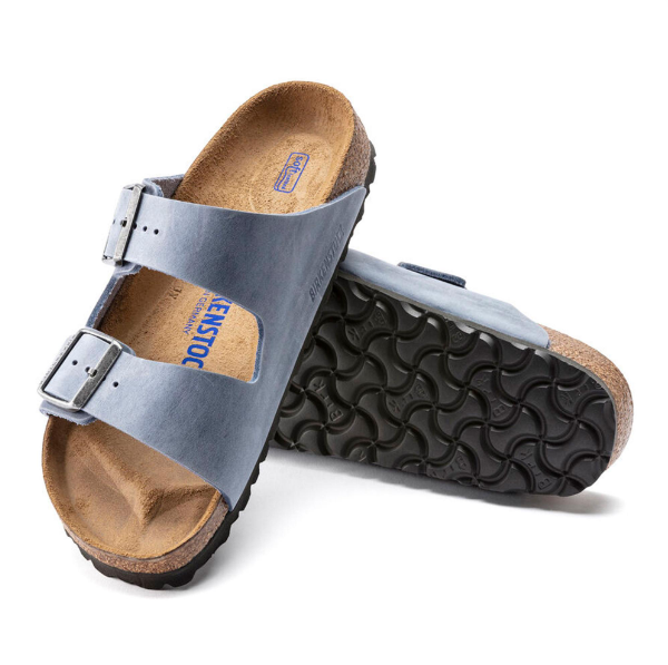 Birkenstock Arizona Soft Footbed Oiled Leather Dusty Blue