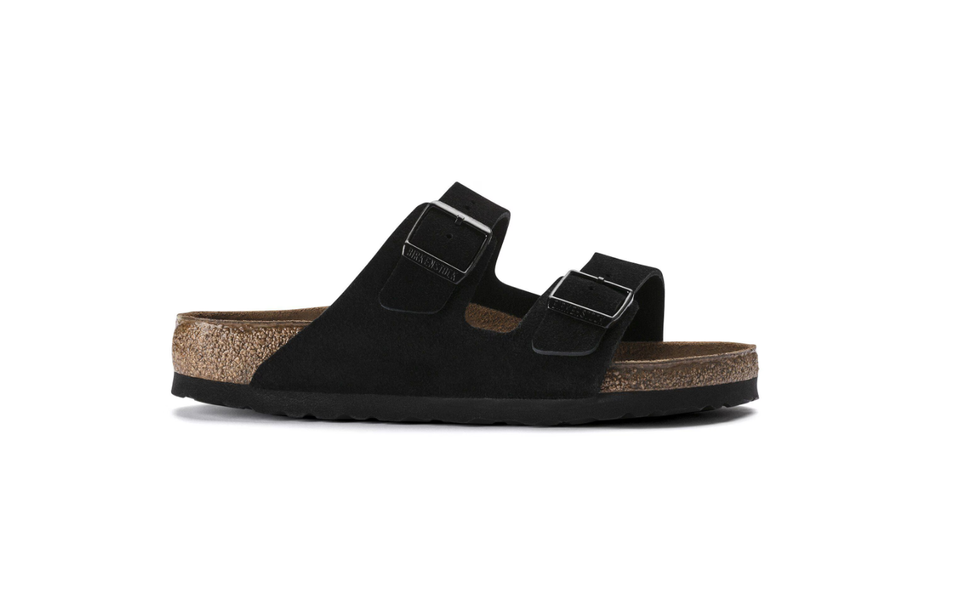 Birkenstock Arizona Soft Footbed Suede Leather Black
