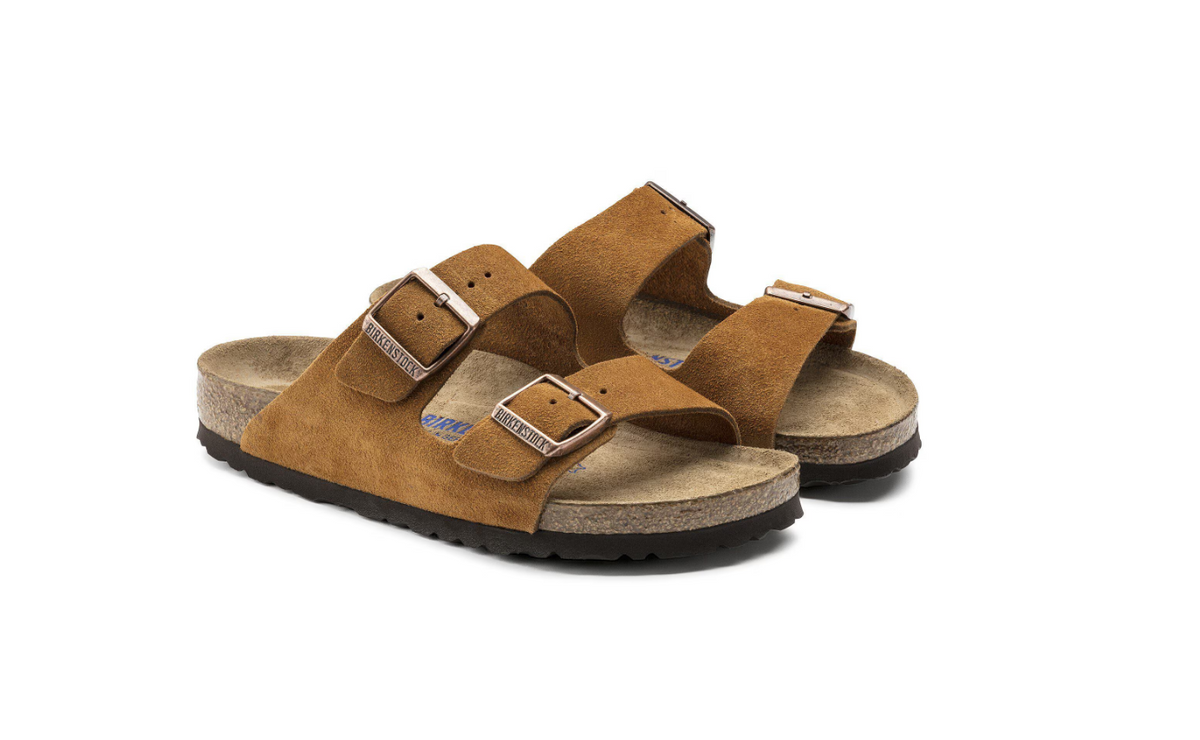 Birkenstock Arizona Soft Footbed Suede Leather Mink