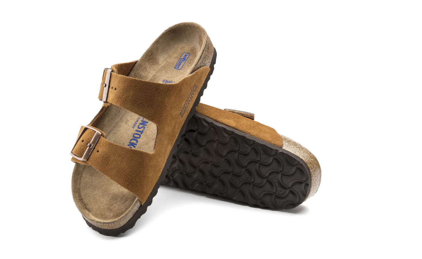 Birkenstock Arizona Soft Footbed Suede Leather Mink