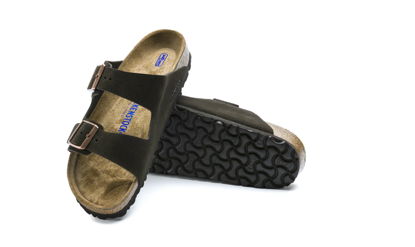 Birkenstock Arizona Soft Footbed Suede Leather Mocha