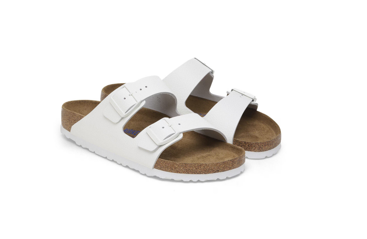 Birkenstock Arizona Soft Footbed Natural Leather White
