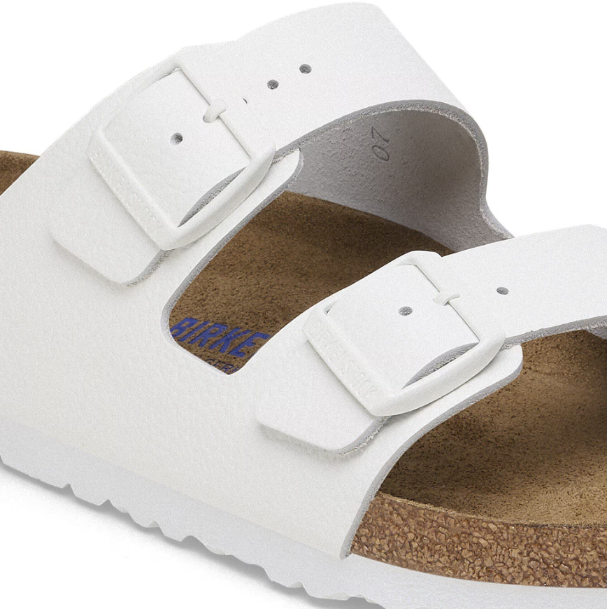 Birkenstock Arizona Soft Footbed Natural Leather White