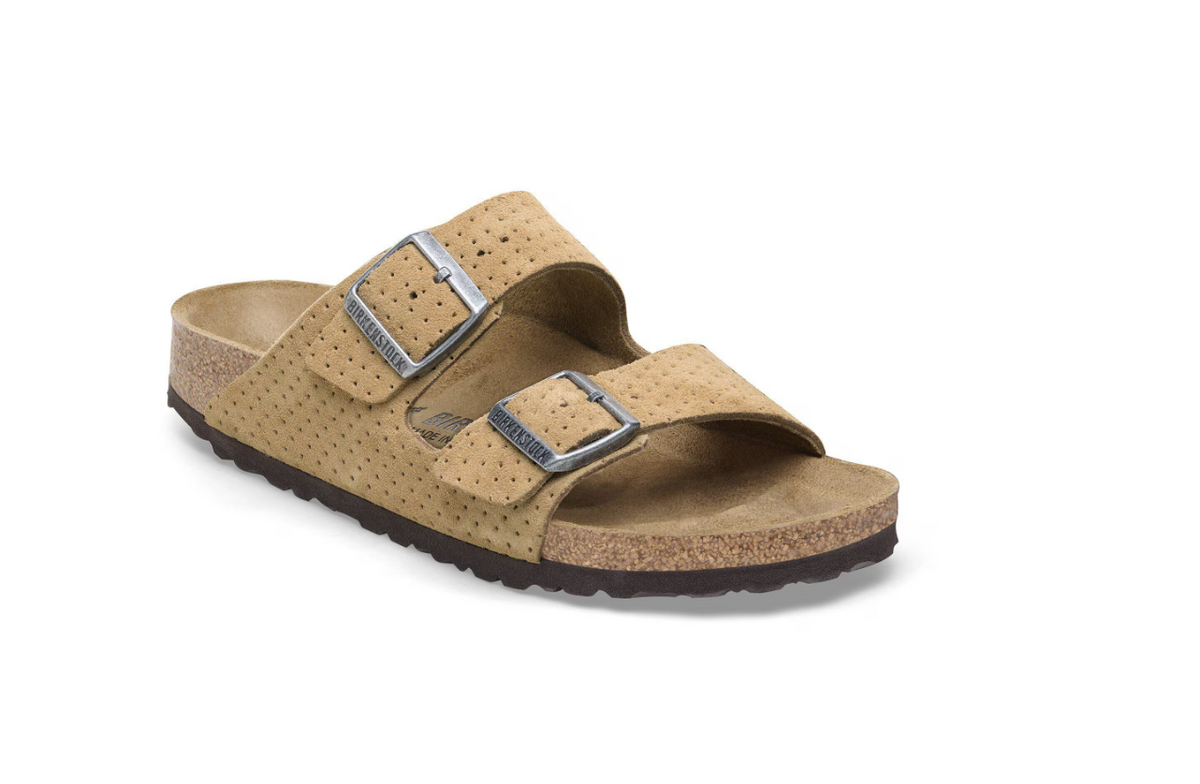Birkenstock Arizona Suede Embossed New Beige