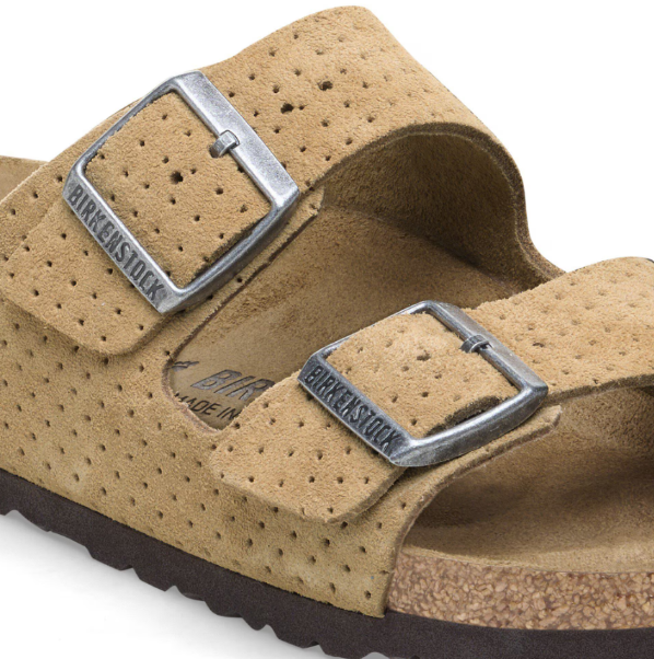 Birkenstock Arizona Suede Embossed New Beige