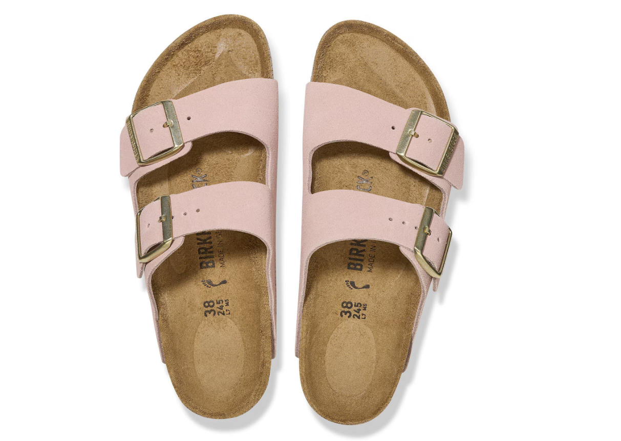 Birkenstock Arizona Suede Leather Light Rose