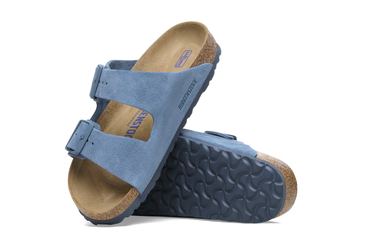 Birkenstock Arizona Soft Footbed Suede Leather Elemental Blue