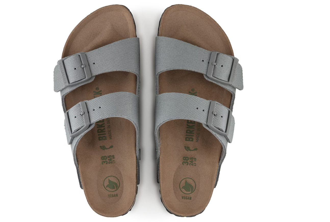 Birkenstock Arizona Vegan Textile Stone Coin Sandals