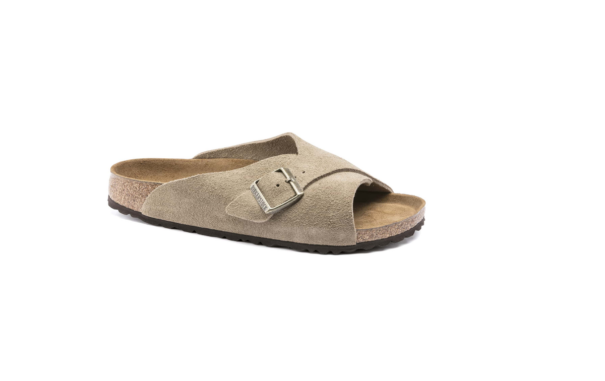 Birkenstock Arosa Soft Footbed Suede Leather Taupe