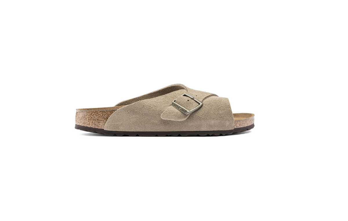 Birkenstock Arosa Soft Footbed Suede Leather Taupe