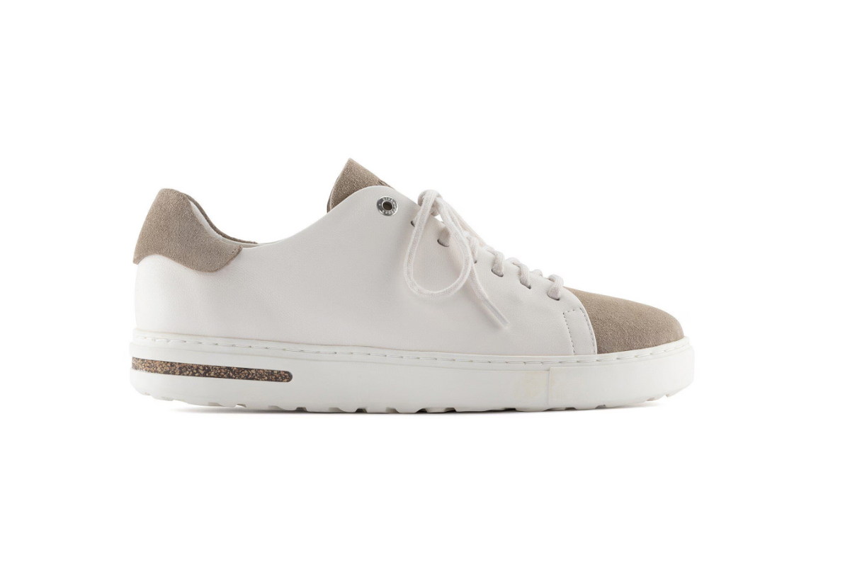 Birkenstock Bend Low Decon Pop Natural Leather Nubuck Taupe/Eggshell