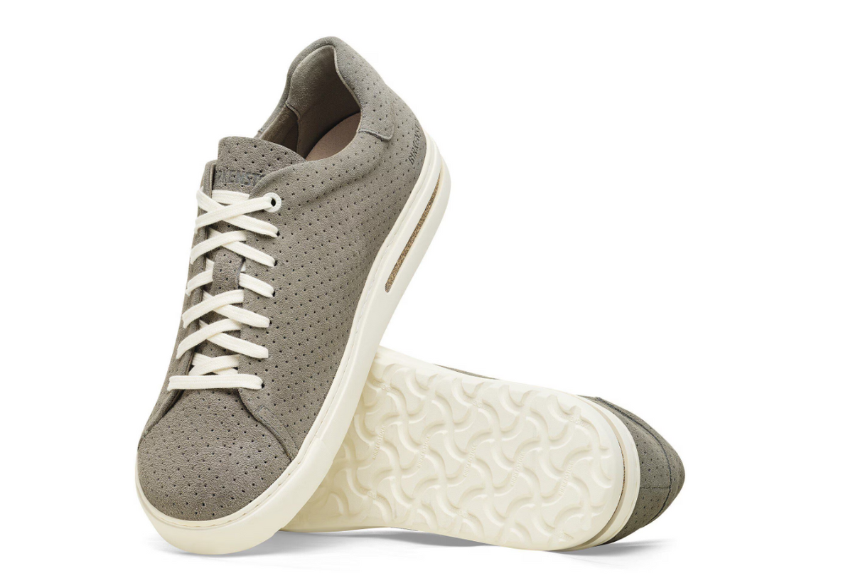 Birkenstock Bend Low Suede Leather Embossed Dotted Stone Coin