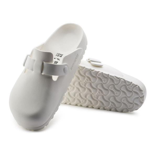 Birkenstock Boston Essentials EVA White Clogs