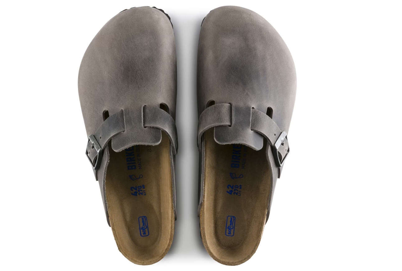 Birkenstock Boston Soft Footbed Oiled Leather Iron
