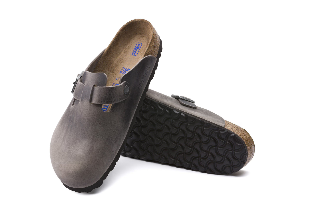 Birkenstock Boston Soft Footbed Oiled Leather Iron