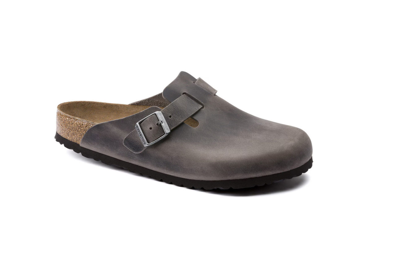 Birkenstock Boston Soft Footbed Oiled Leather Iron