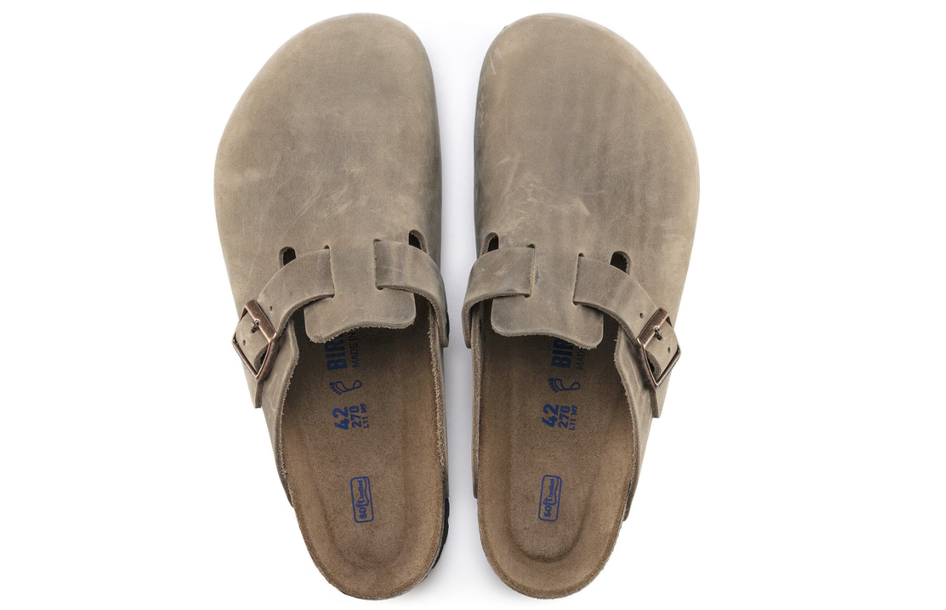 Birkenstock Boston Soft Footbed Oiled Leather Tobacco Brown