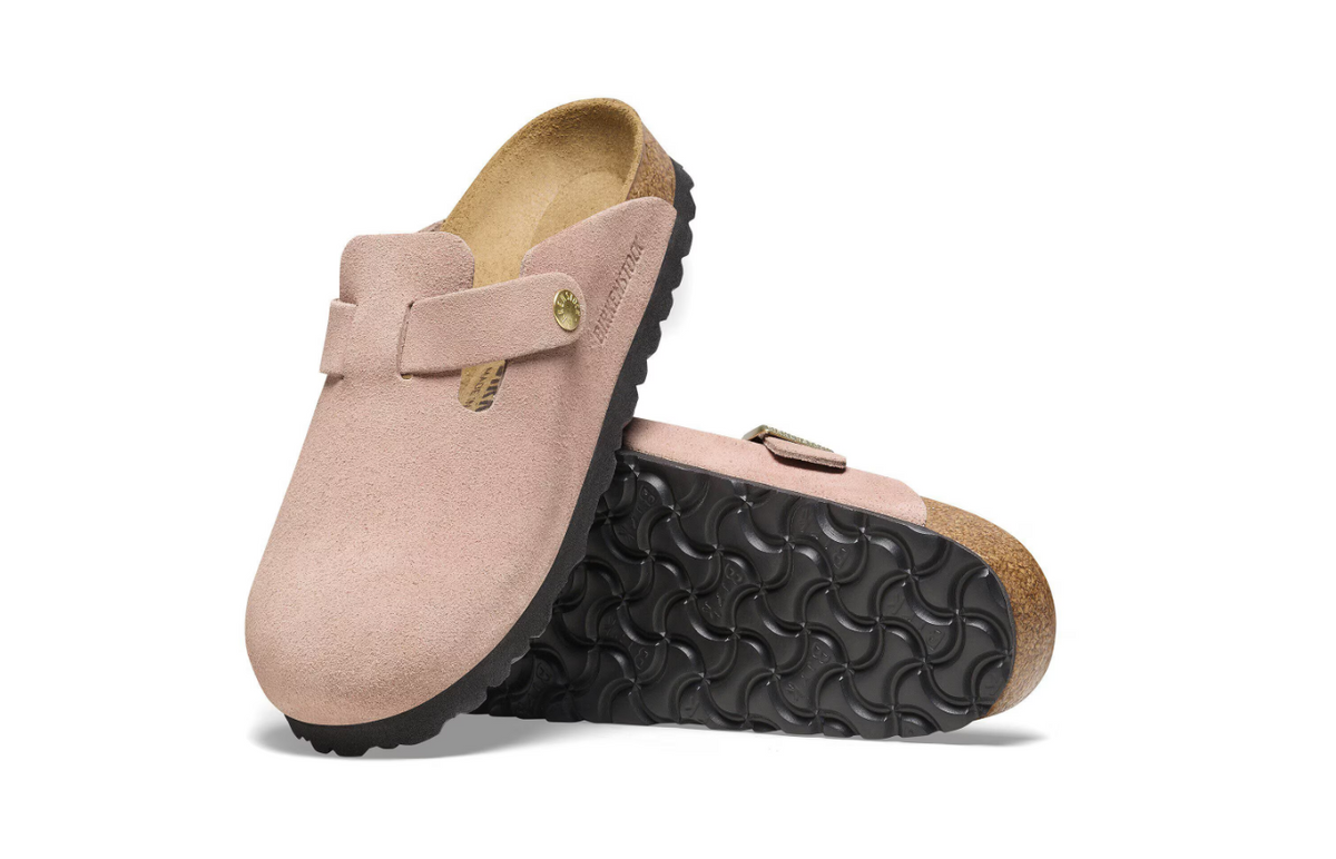Birkenstock Boston Suede Leather Light Rose