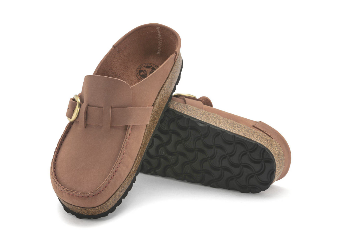 Birkenstock Buckley Nubuck Leather Old Rose Clog