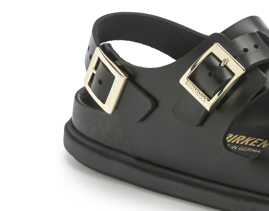 Birkenstock Cannes Natural Leather Exquisite Black Sandals