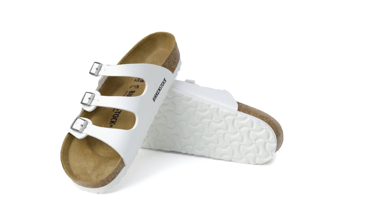 Birkenstock Florida Birko-Flor White Sandals