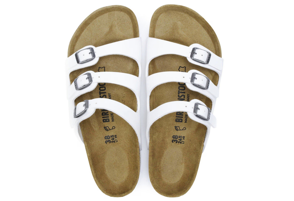 Birkenstock Florida Birko-Flor White Sandals