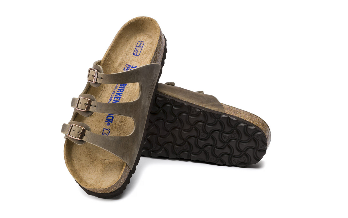 Birkenstock Florida Soft Footbed Oiled Leather Tobacco Brown