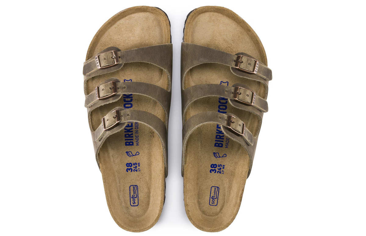 Birkenstock Florida Soft Footbed Oiled Leather Tobacco Brown