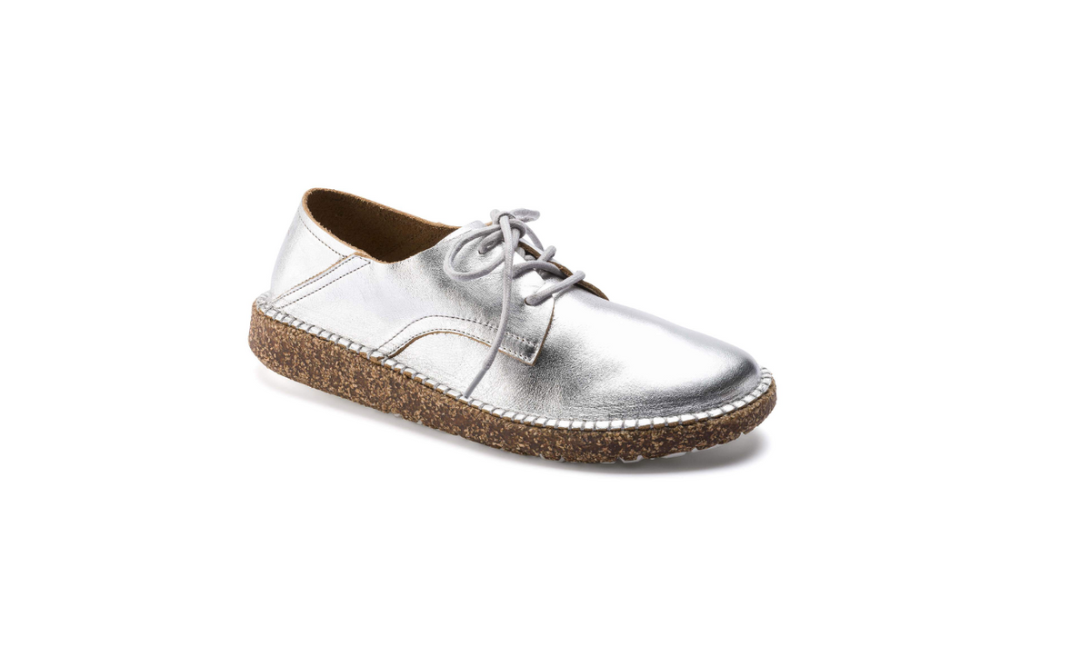 Birkenstock Gary Natural Leather Silver