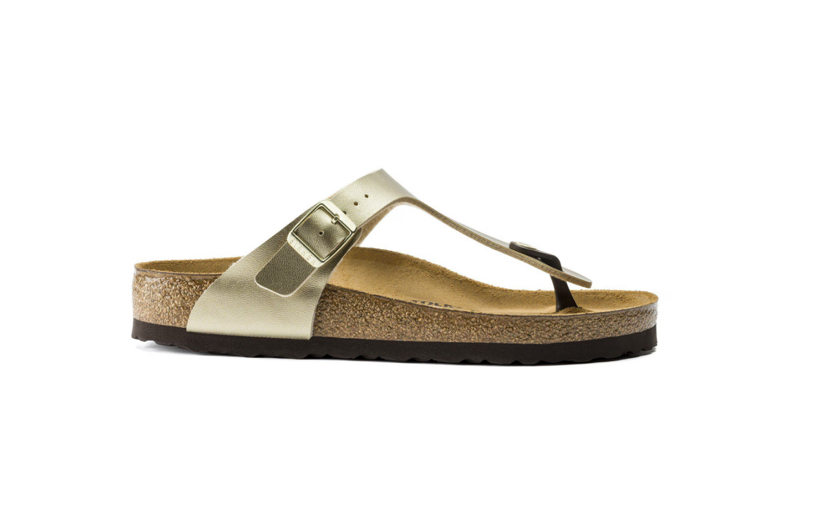 Birkenstock Gizeh Birko-Flor Gold Sandals