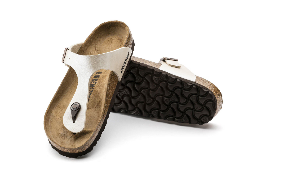 Birkenstock Gizeh Birko-Flor Graceful Pearl White