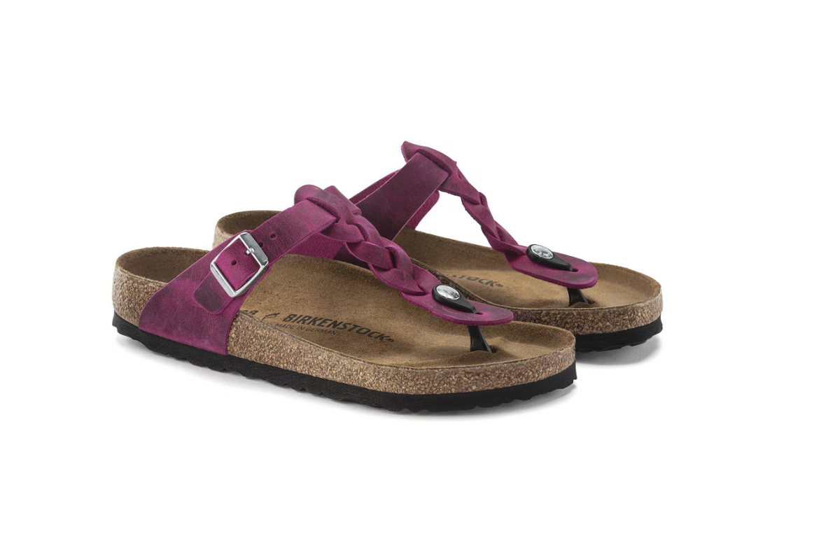 Birkenstock Gizeh Braided Oiled Leather Festival Fuchsia