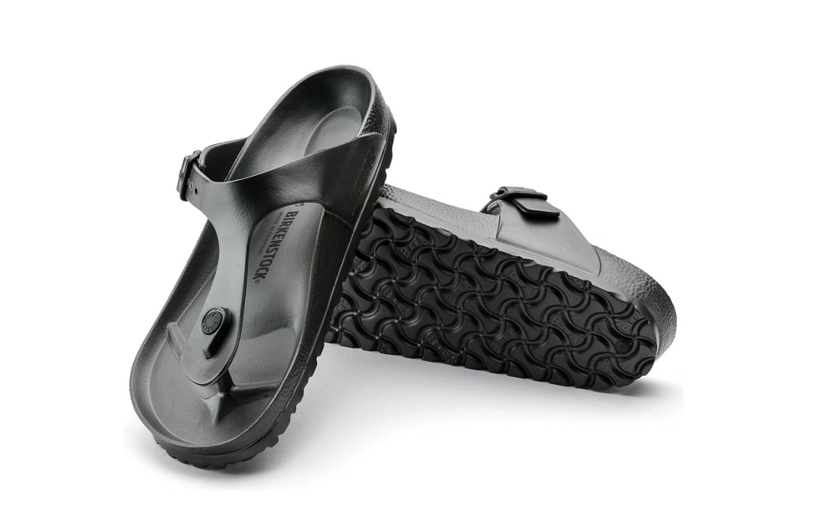 Birkenstock Gizeh Essentials EVA Metallic Anthracite  Regular