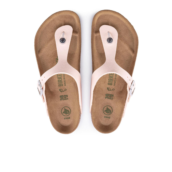Birkenstock Gizeh Vegan Birkibuc Light Rose Sandals  Regular