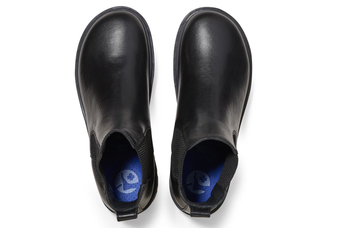 Birkenstock Highwood Slip On Women Natural Leather Black  Regular