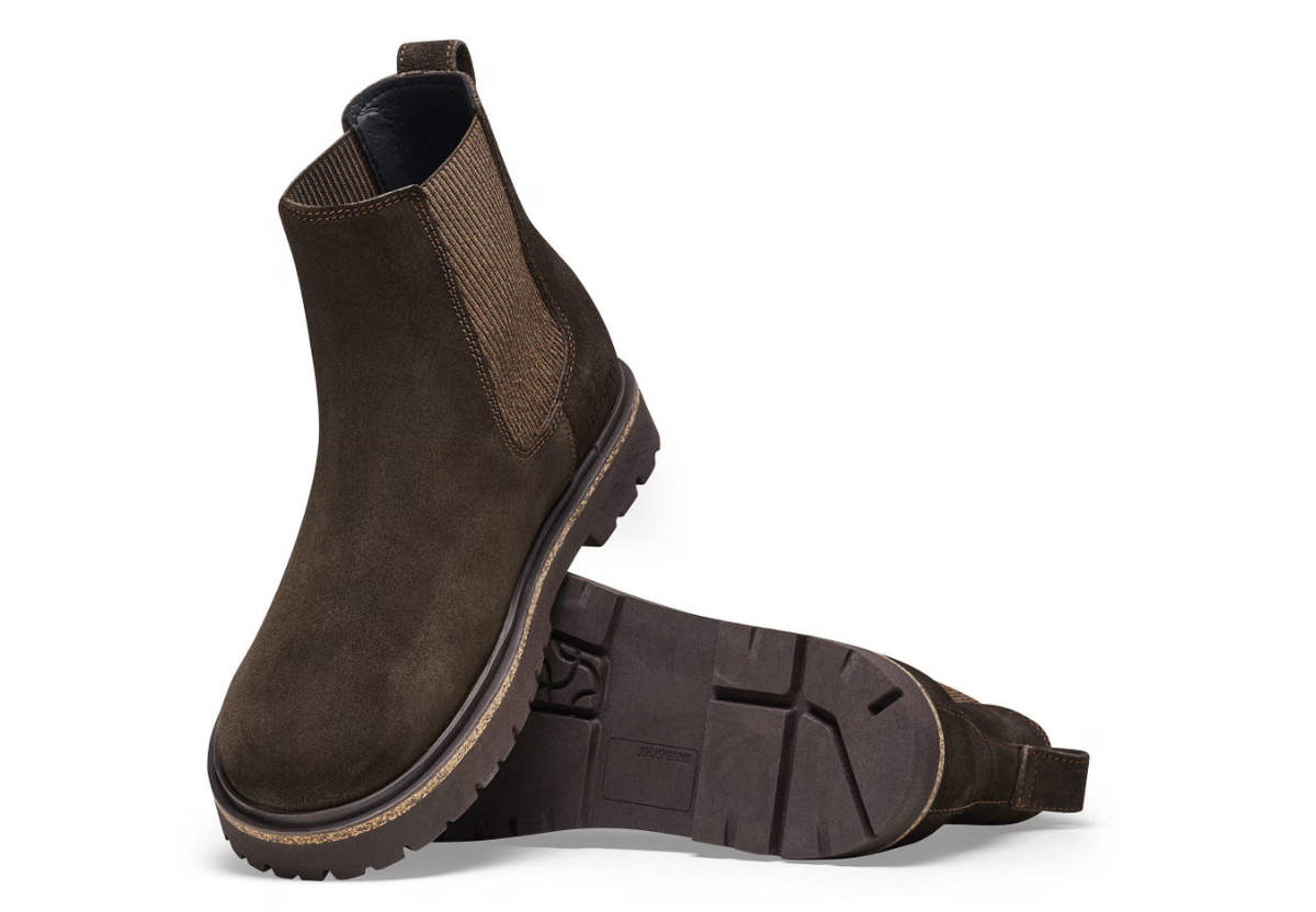 Birkenstock Highwood Slip On Women Suede Leather Mocha  Regular