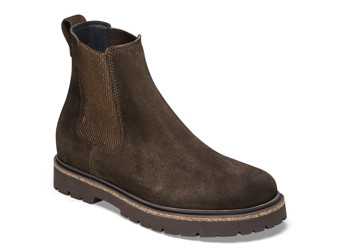 Birkenstock Highwood Slip On Women Suede Leather Mocha  Narrow