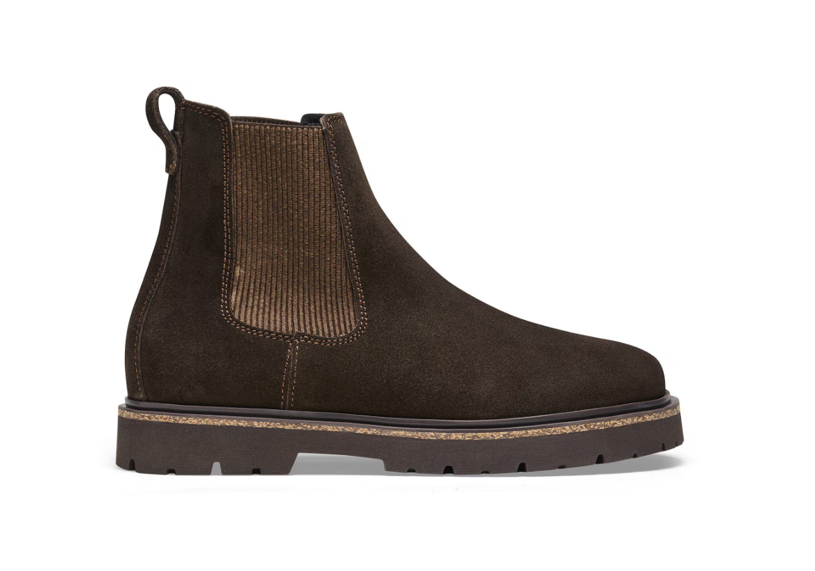 Birkenstock Highwood Slip On Women Suede Leather Mocha  Narrow