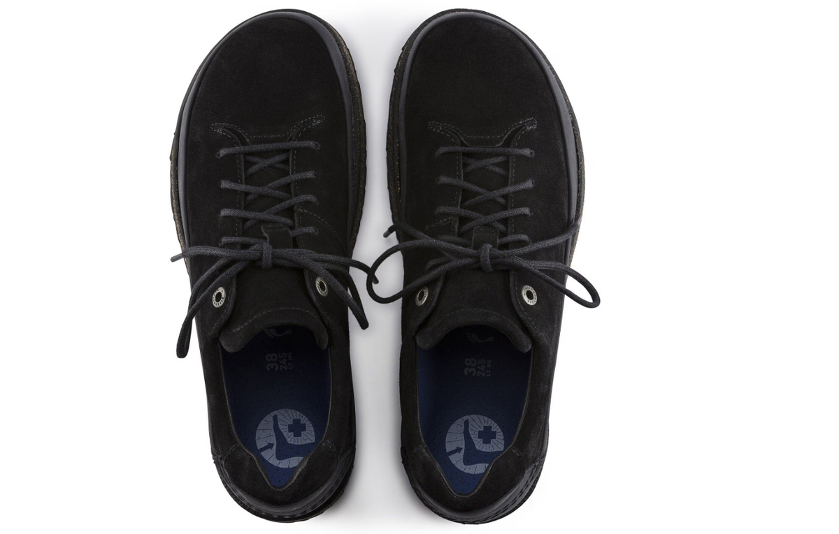 Birkenstock Honnef Low Suede Leather Black  Narrow