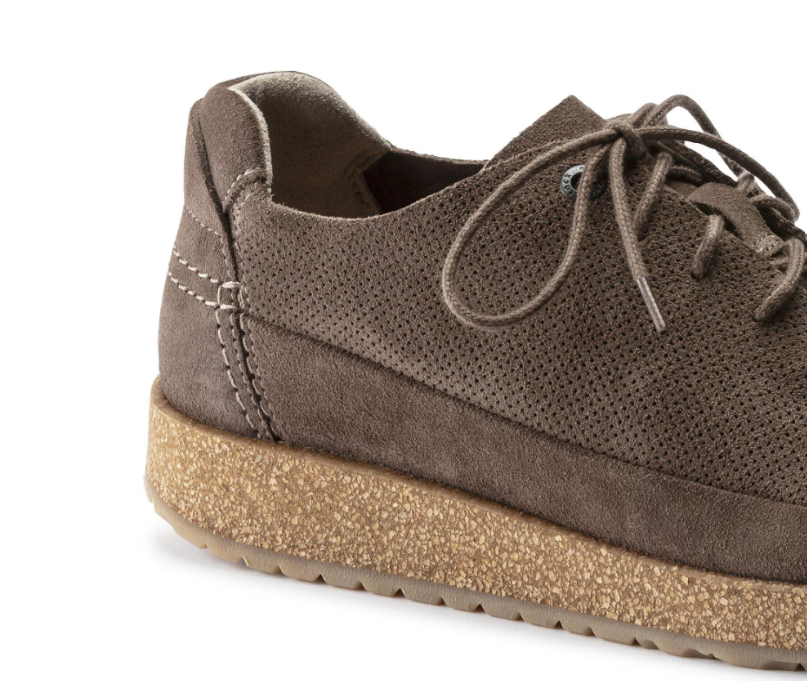 Birkenstock Honnef Light Suede Leather Gray Taupe  Regular